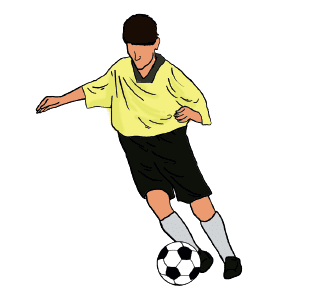 Sebutkan empat gerakan menggiring bola dengan punggung kaki