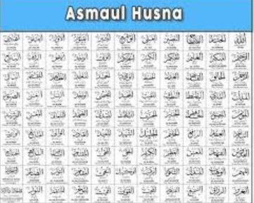 Ada berapa Asmaul Husna yang terdapat pada Al Quran