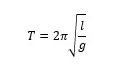 Periode (T) pada ayunan bandul matematis bergantung pada panjang tali dan percepatan gravitasi